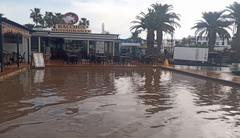 Lluvias en Costa Teguise