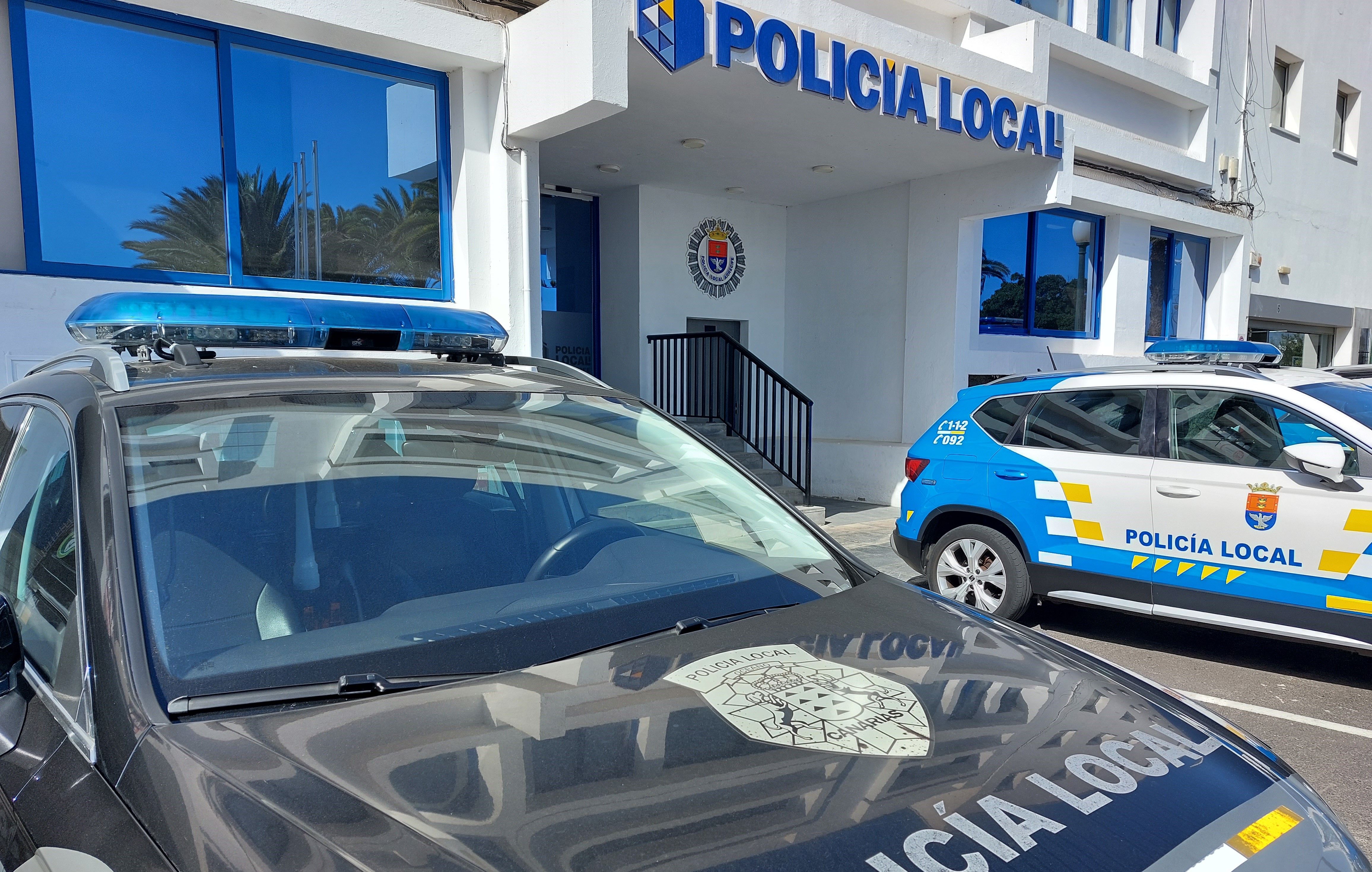 Exterior de la sede central de la Policía Local de Arrecife.