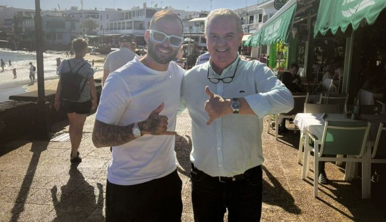 Jesé con Juan el majorero