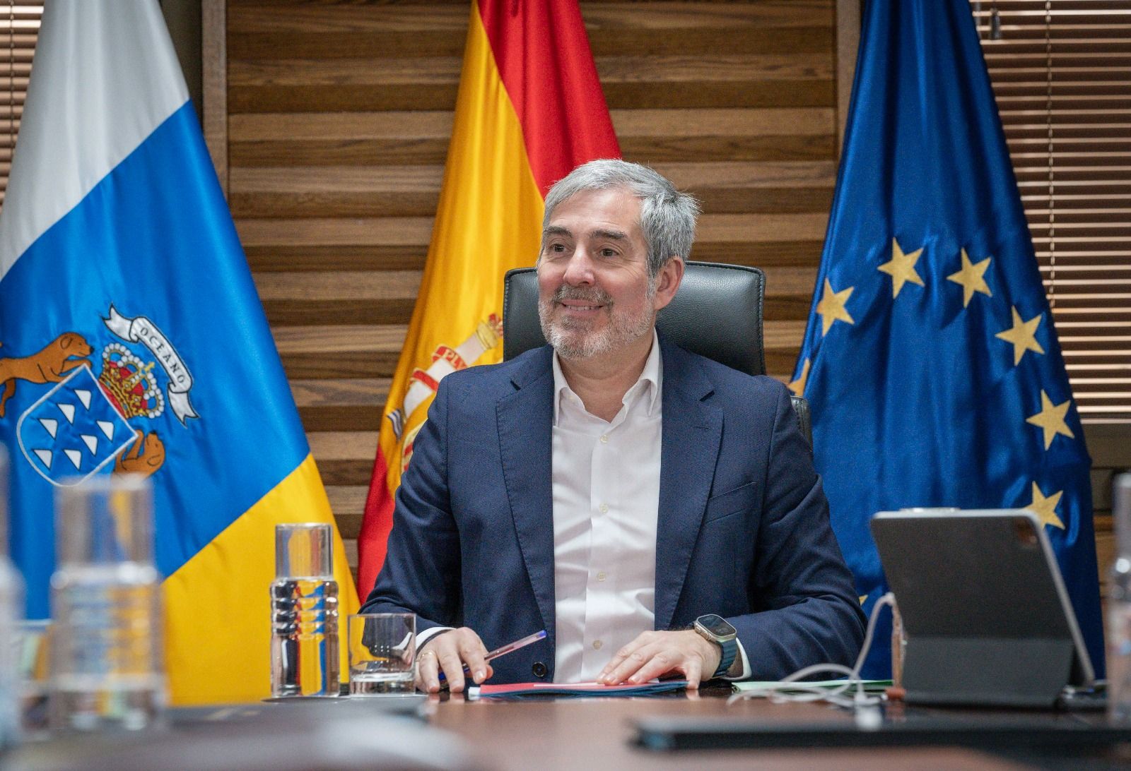 El presidente del Gobierno de Canarias, Fernando Clavijo. Foto: Gobierno de Canarias.