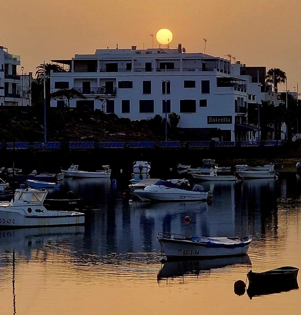 Calima en Arrecife (Foto: Daniel Camacho)