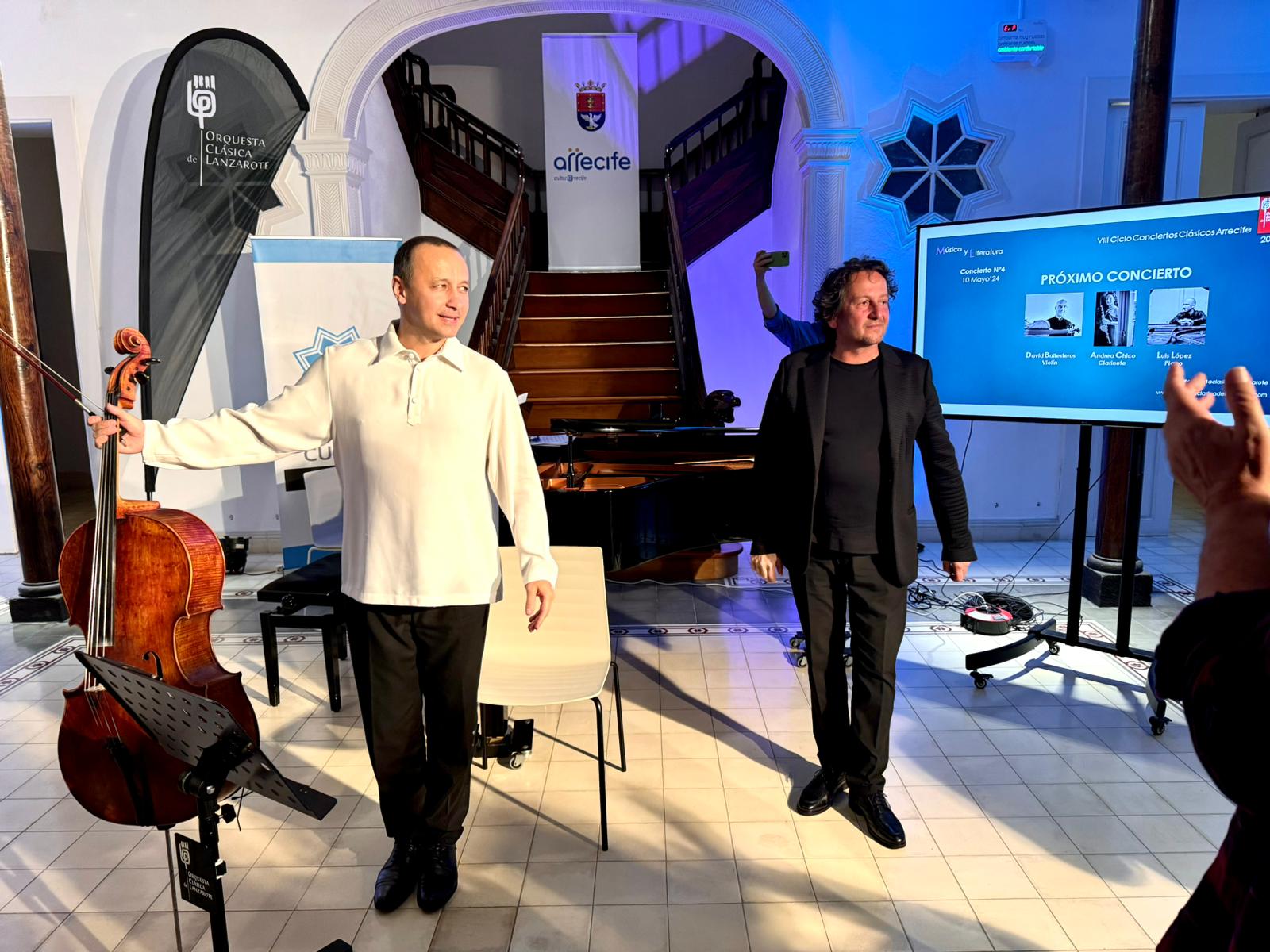 Concierto del violonchelista Razvan Suma en Arrecife