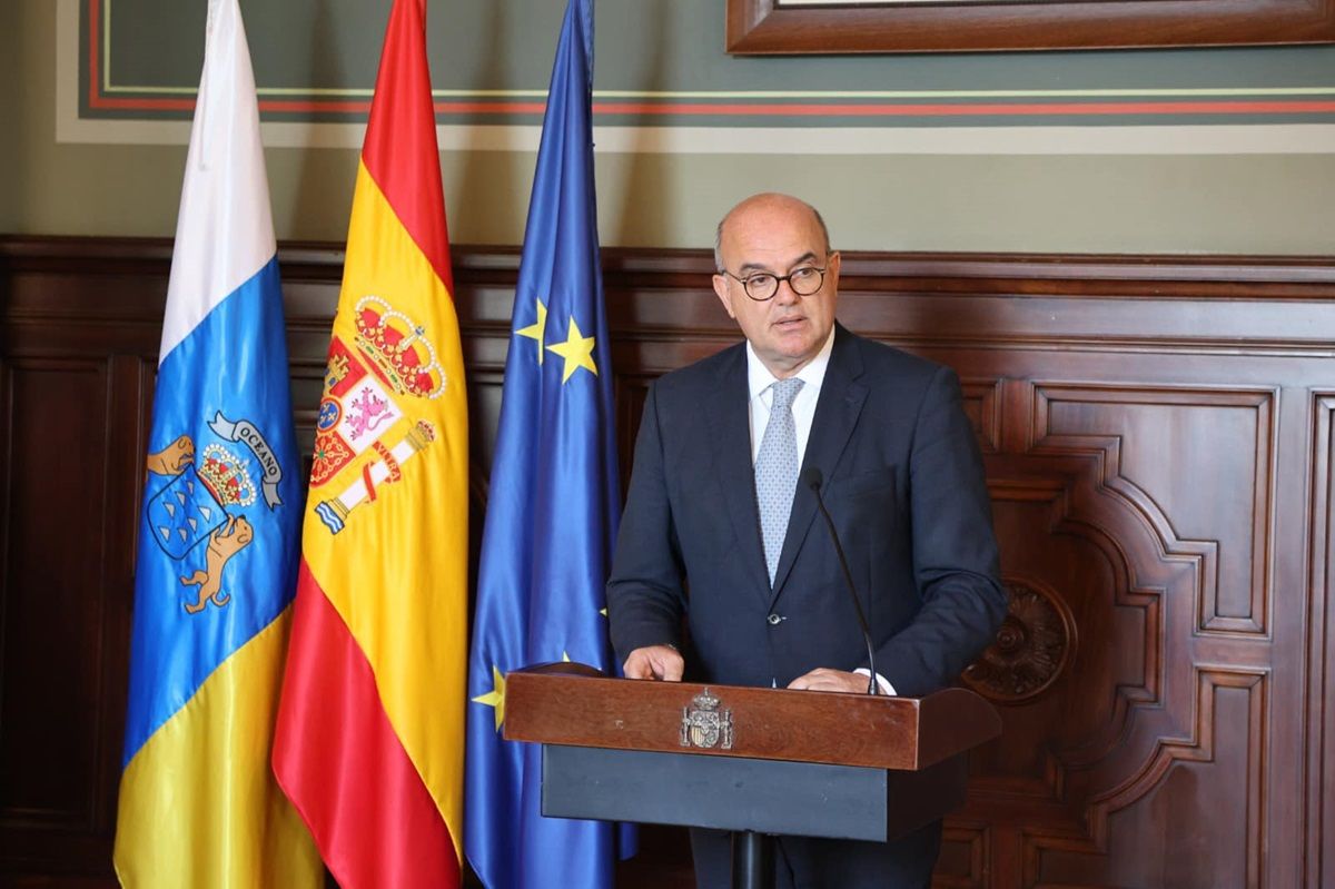 Anselmo Pestana, delegado del Gobierno en Canarias. Empleo.