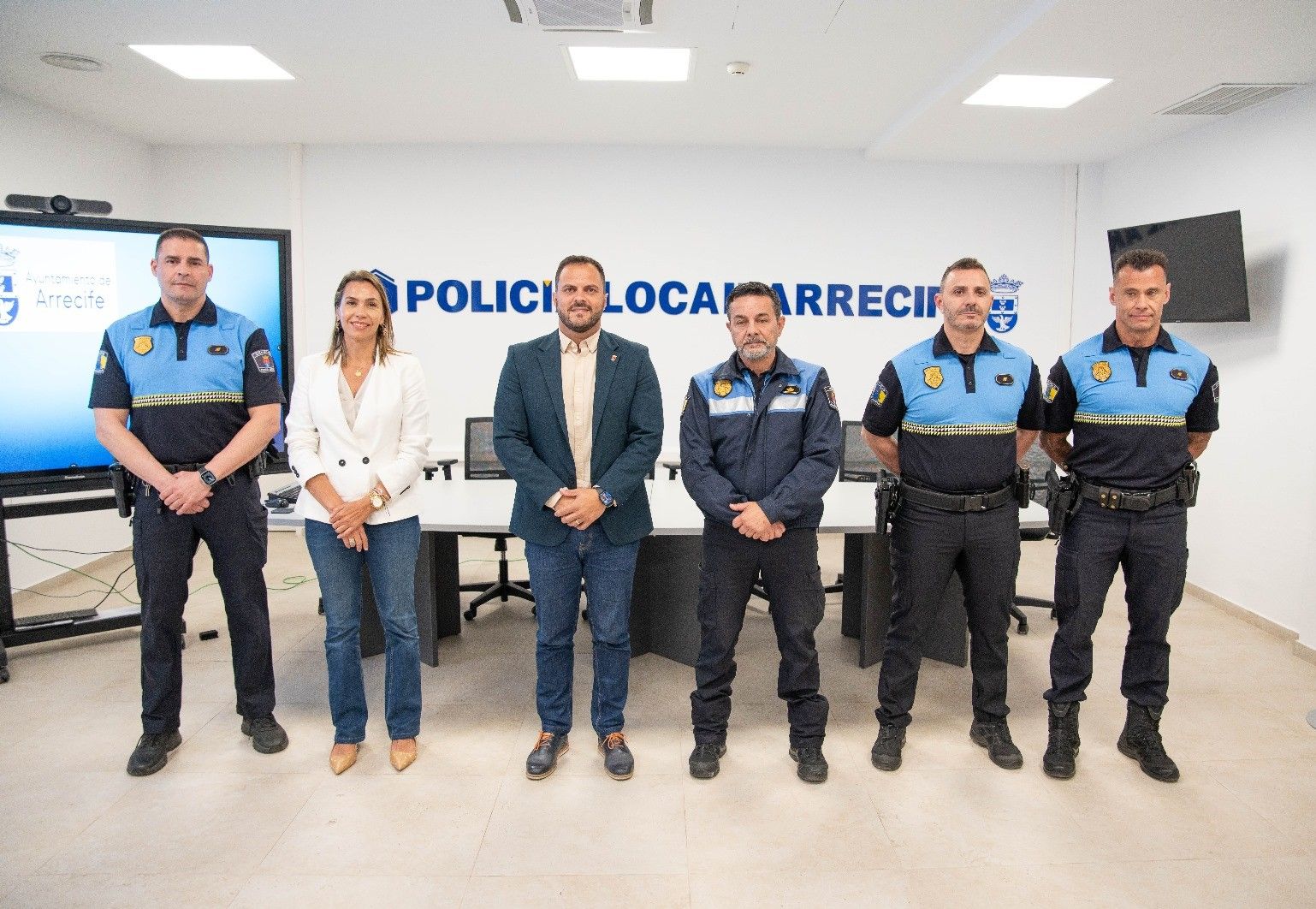 Arrecife presenta el despliegue de los Agentes Tutor de la Policía Local . Hoy en la sede de la Policía Local 