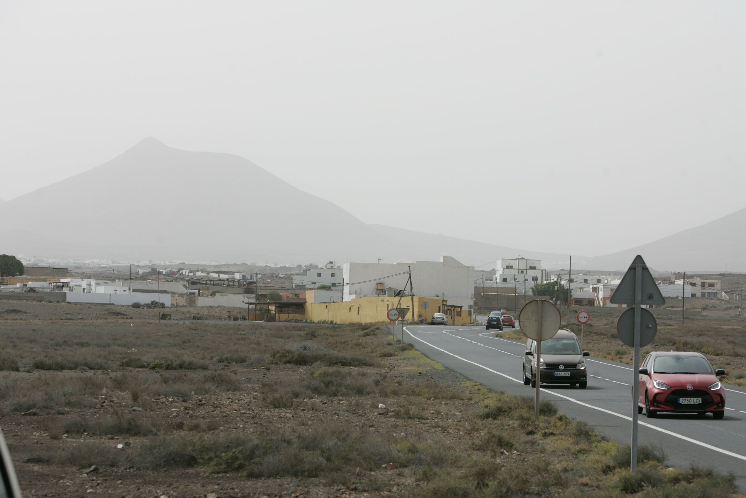Calima en Arrecife. Foto: Juan Mateos.