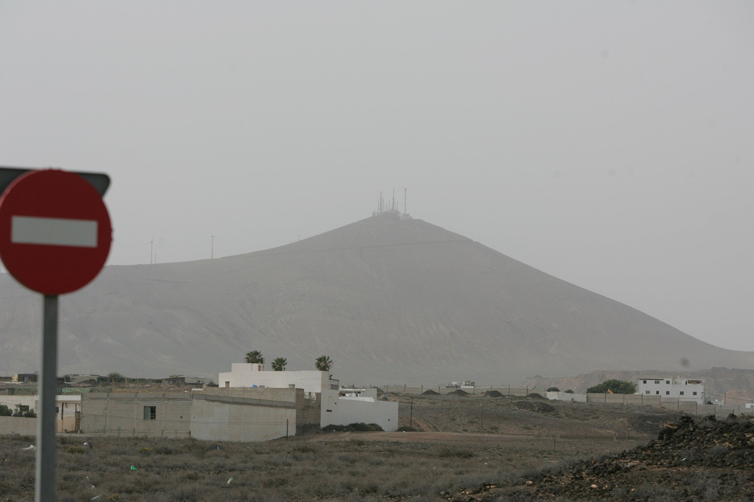 Calima en Arrecife. Foto: Juan Mateos.
