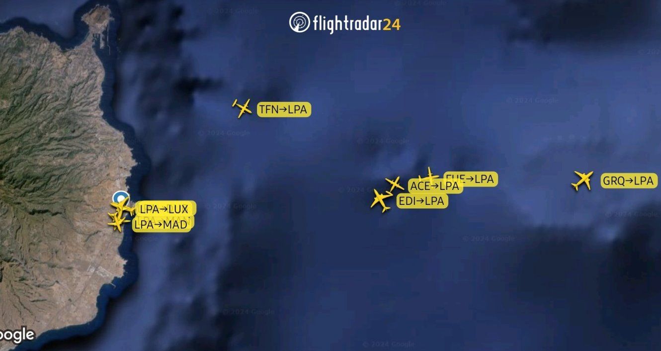 Dron cerca del aeropuerto de Gran Canaria  (Imagen: Controladores aéreos)