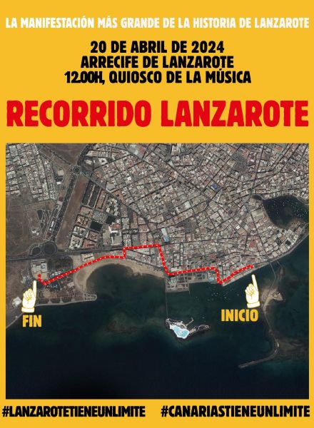 Recorrido de la manifestación del 20 de abril