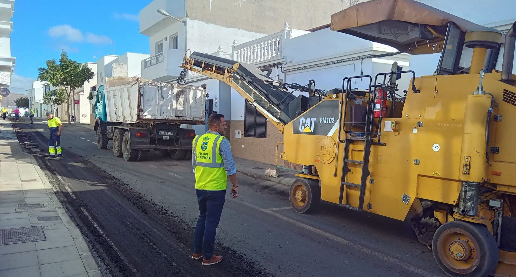 Nueva adjudicación del Ayuntamiento de Arrecife para seguir reasfaltando las calles de los barrios