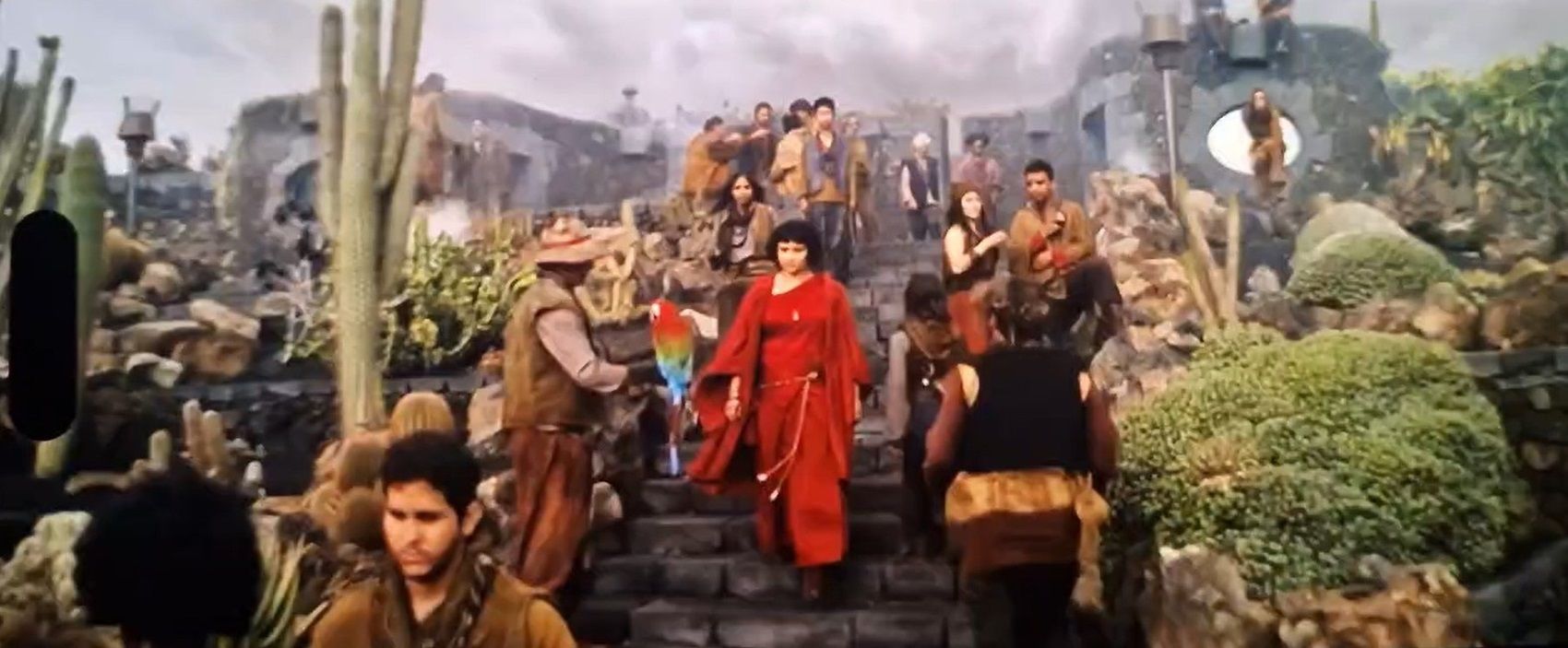 Una de las escenas de la serie en el Jardín de Cactus 