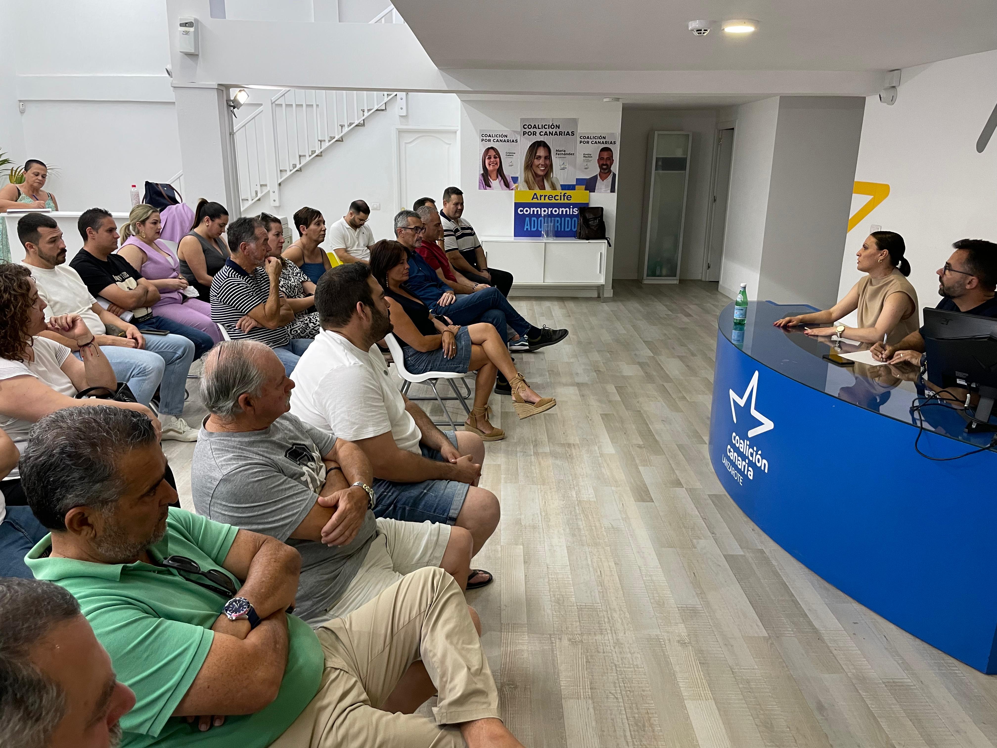 Reunión de Coalición Canaria Lanzarote.