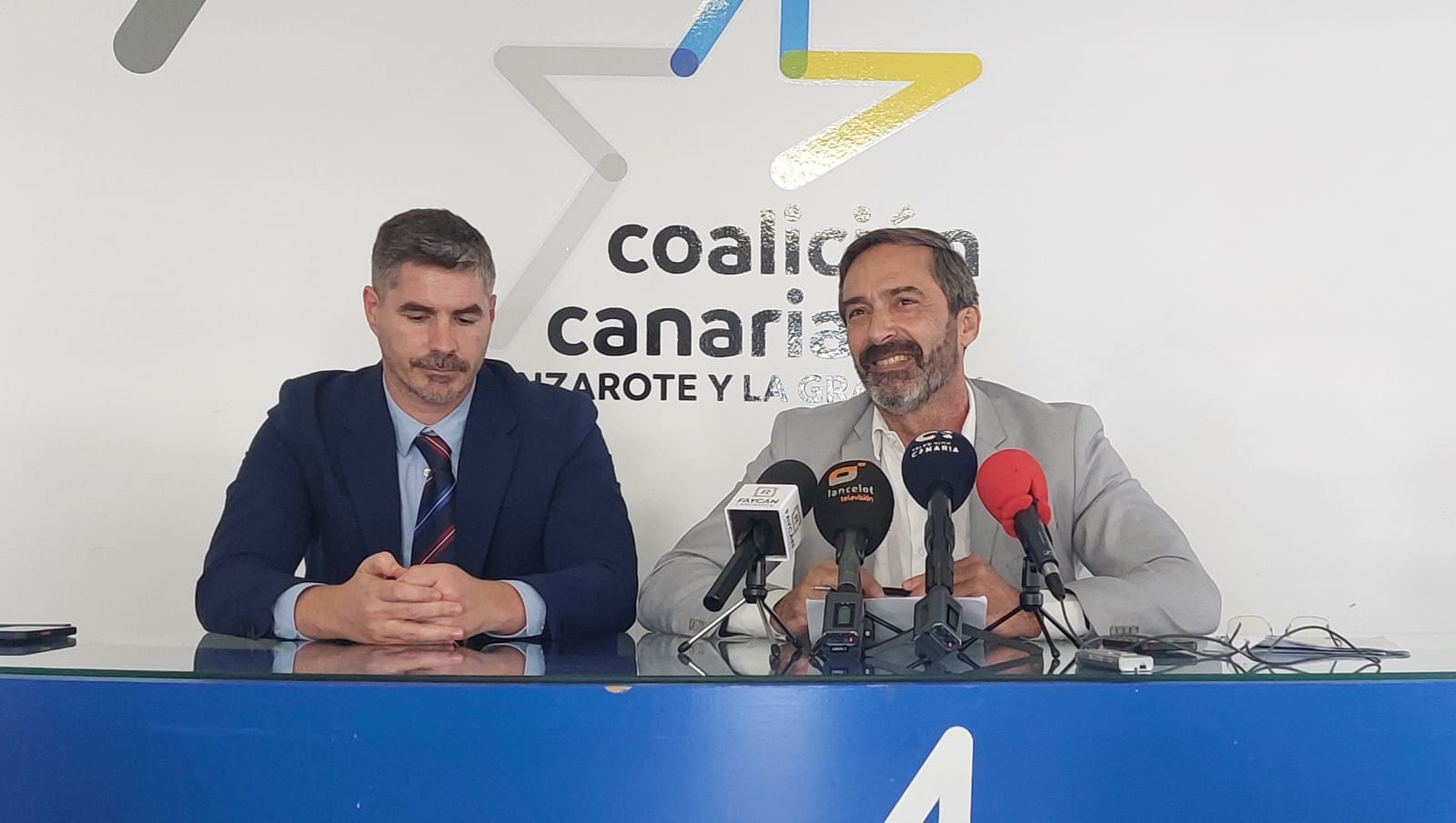 Pedro San Ginés durante la rueda de prensa ofrecida este viernes. Foto: Coalición Canaria.