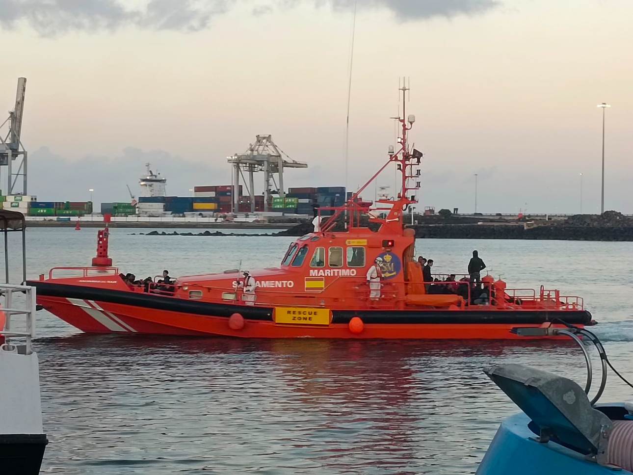 Llegada de migrantes a Puerto Naos