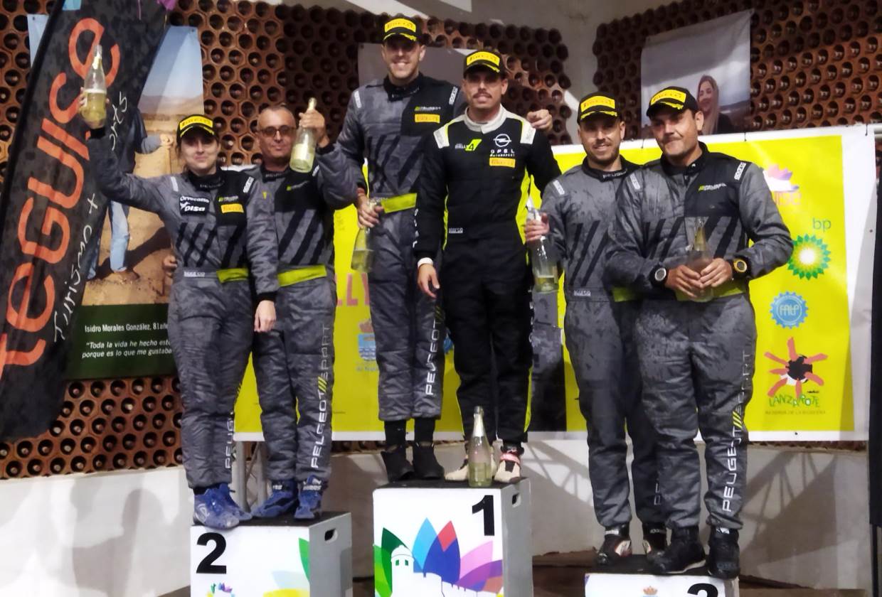 Yeray Lemes y Aitor Cambeiro, ganadores del VIII Rallye Villa de Teguise