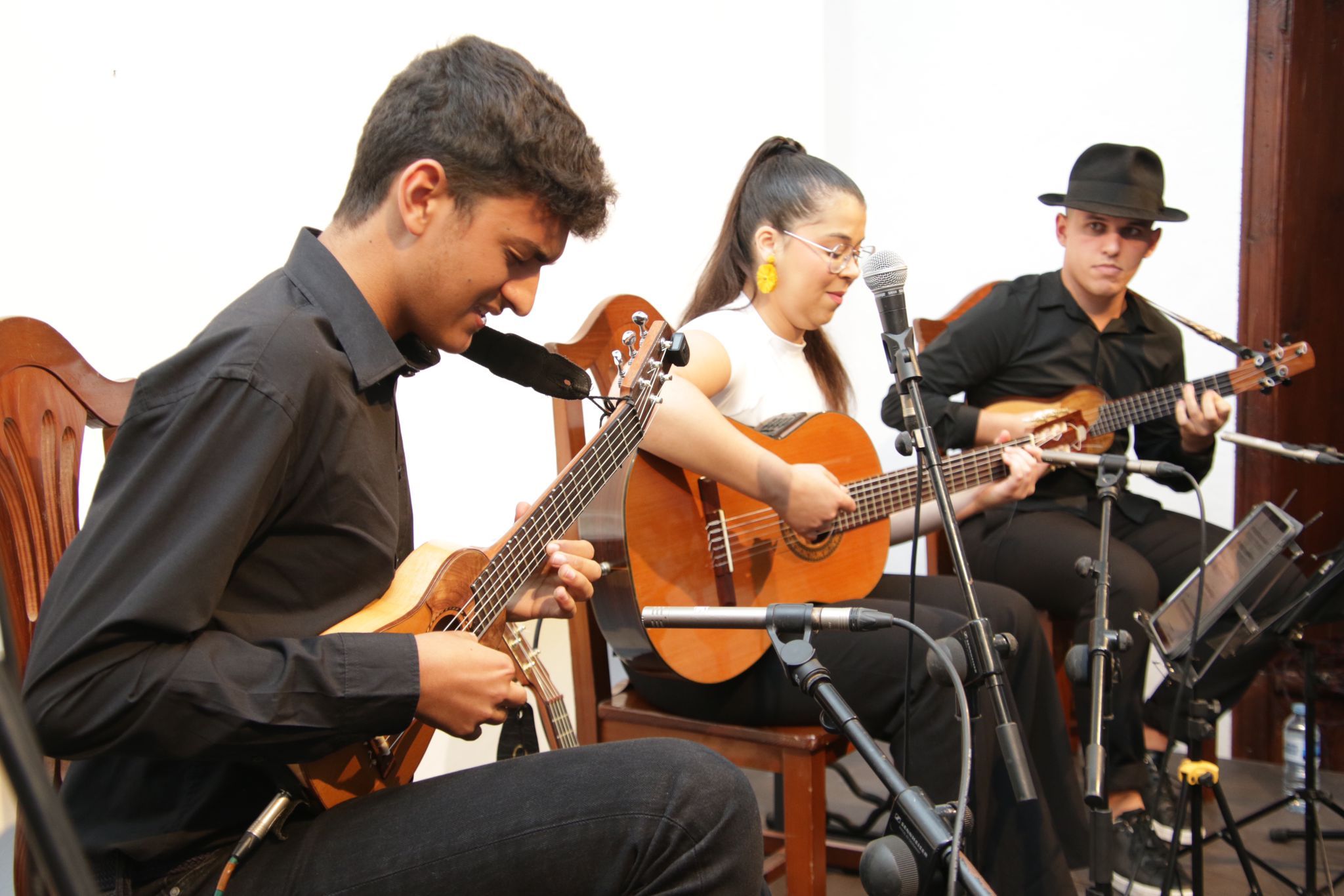 Conciertos de los tres jóvenes timplistas. Foto: Norberto de León