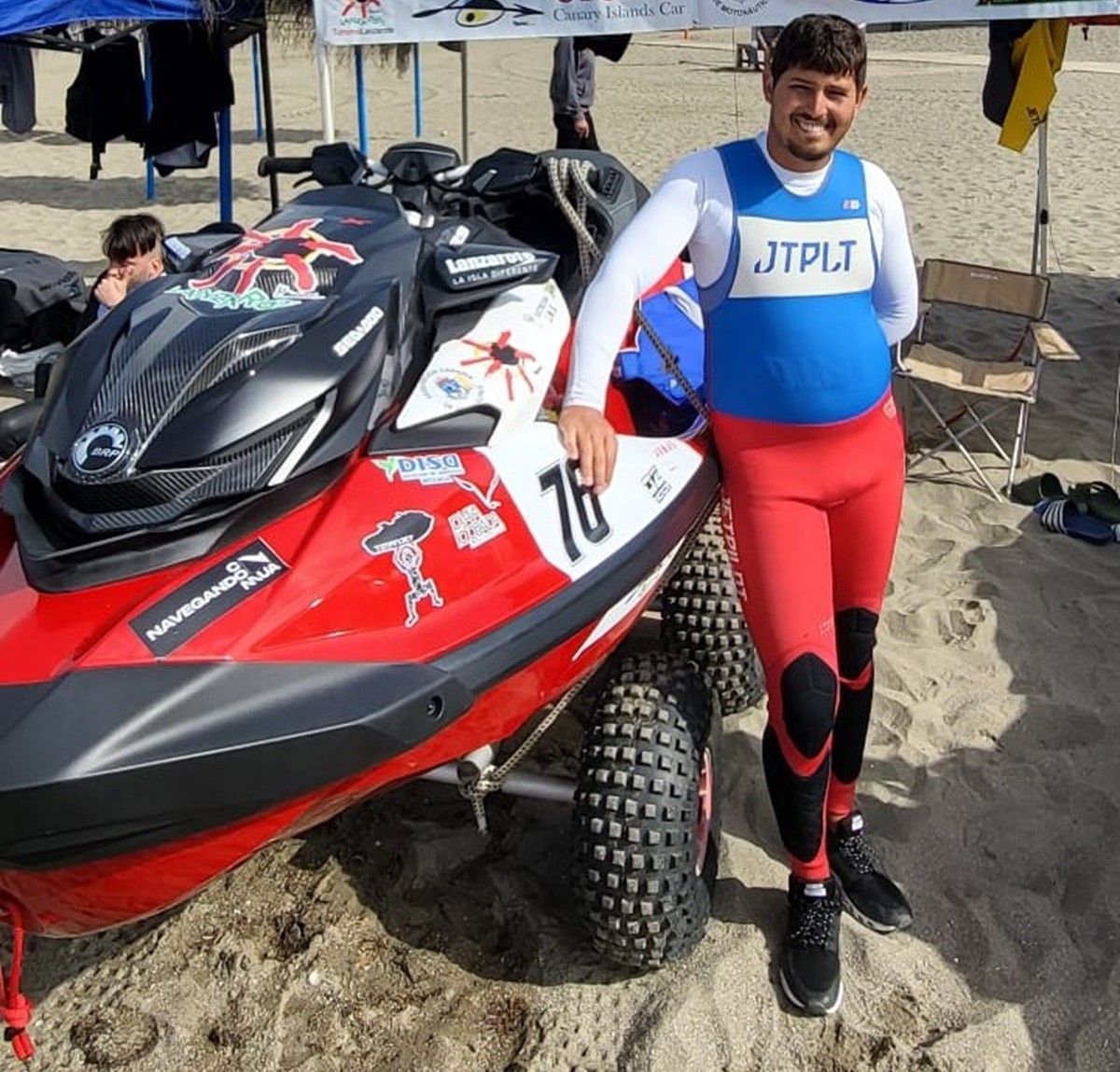 Daniel Hernández en el Campeonato de España de motos de agua