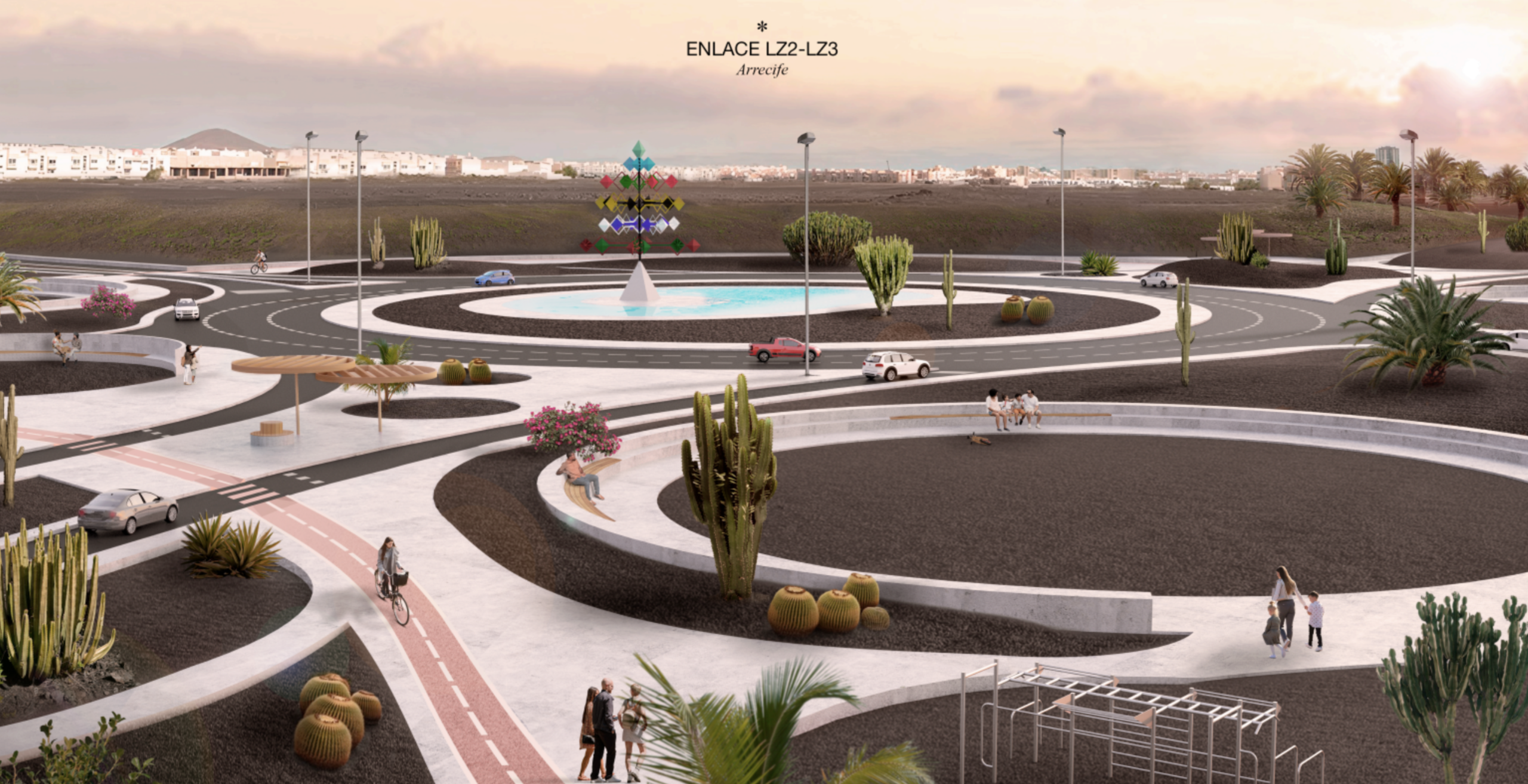 Propuesta del Proyecto Lanzarote 21 a la entrada de El Cable. 
