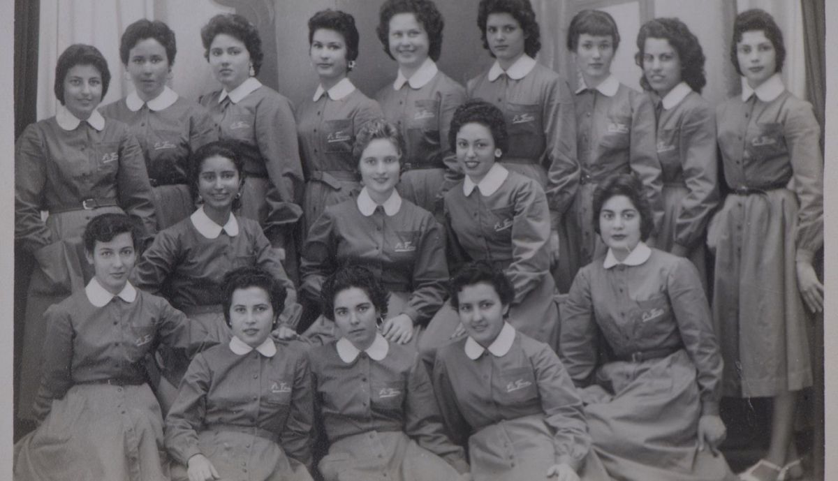 Imagen de las empleadas de Almacenes Ferrer el día de su apertura el 12 de diciembre de 1958. Imagen cedida a Memoria de Lanzarote por Ángel Corujo