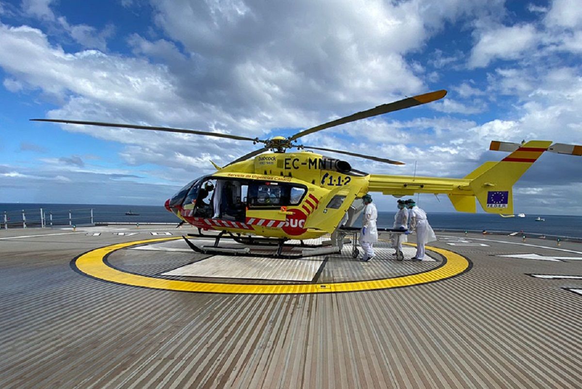 Helicóptero medicalizado. Foto: Partido Popular