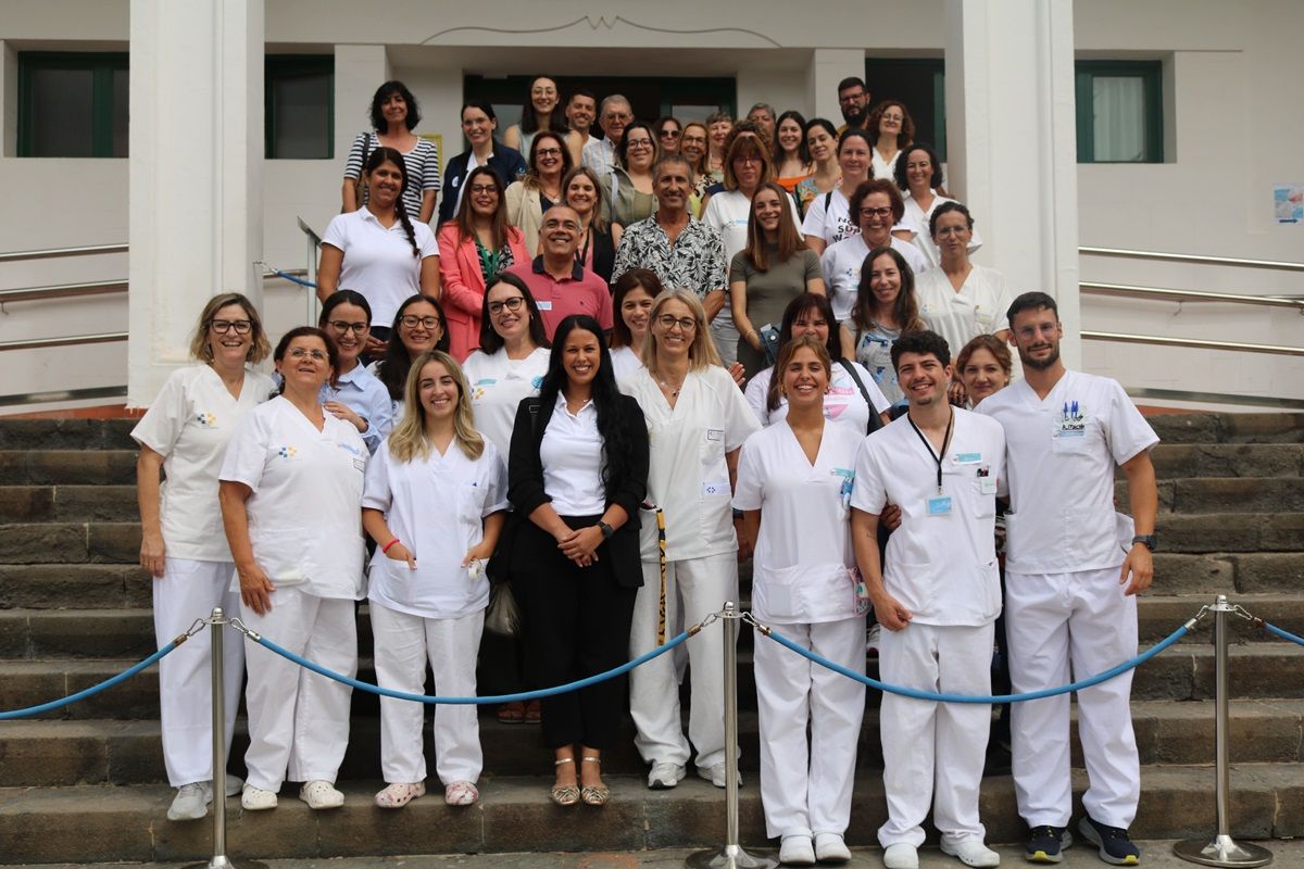 El Área de Salud de Lanzarote y las asociaciones de pacientes celebrando el Día Internacional de las Enfermeras