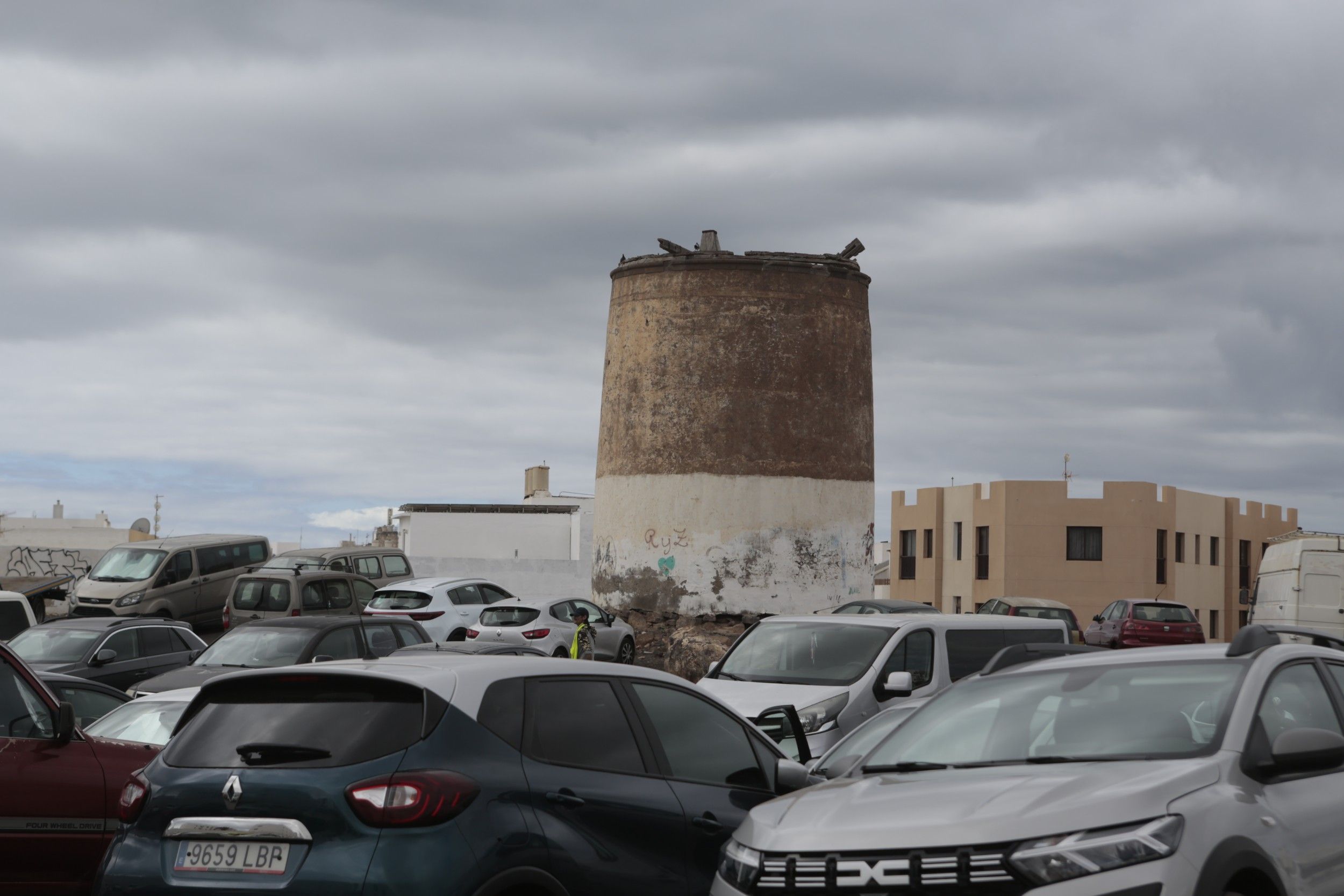 Molino de Cabo Pedro en Arrecife. Foto: Juan Mateos.