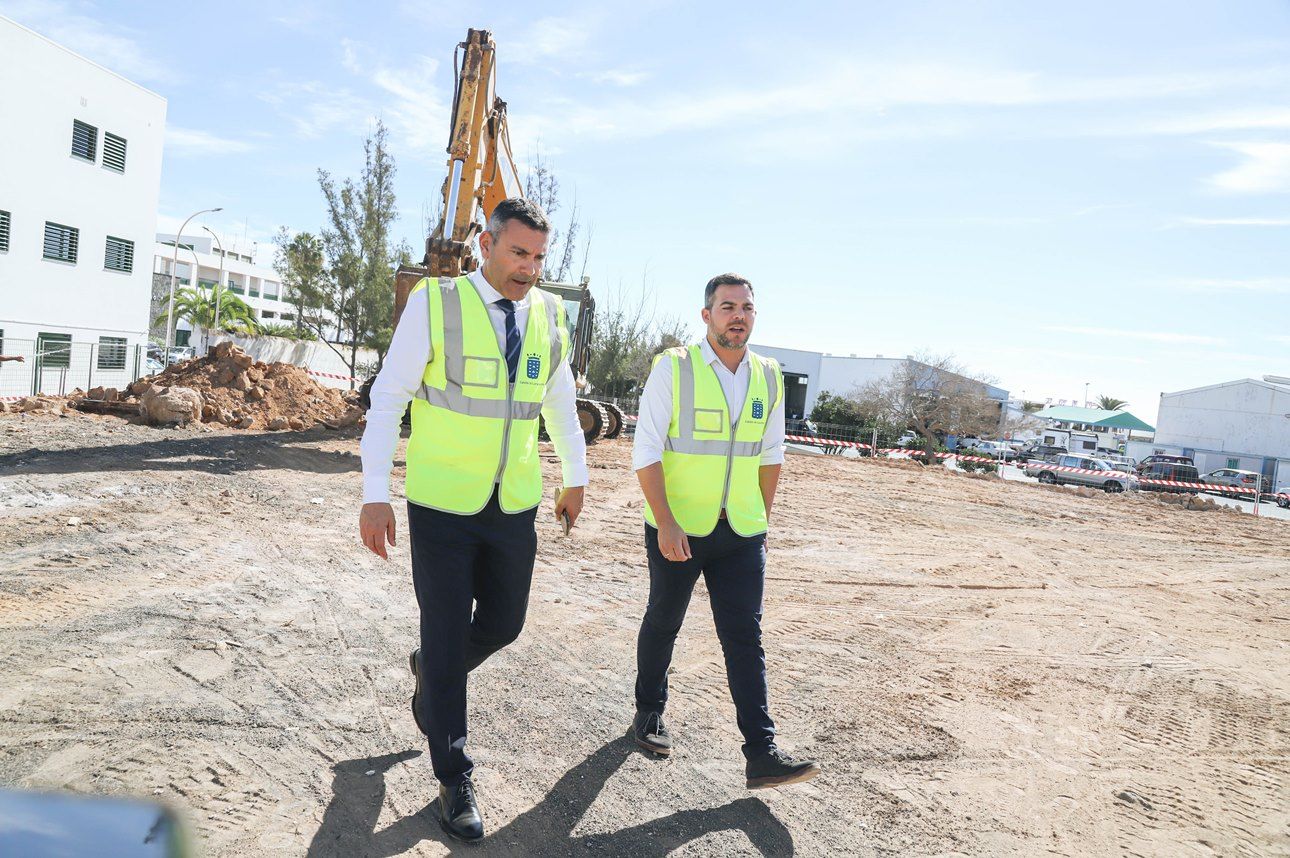 Visita a las obras del aparcamiento del Molina Orosa