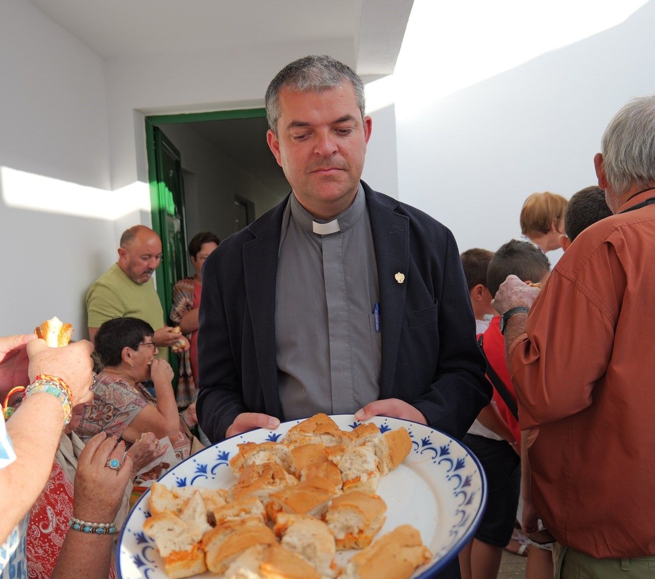 Misa y procesión en honor a las fiestas de María Auxiliadora, Argana Alta