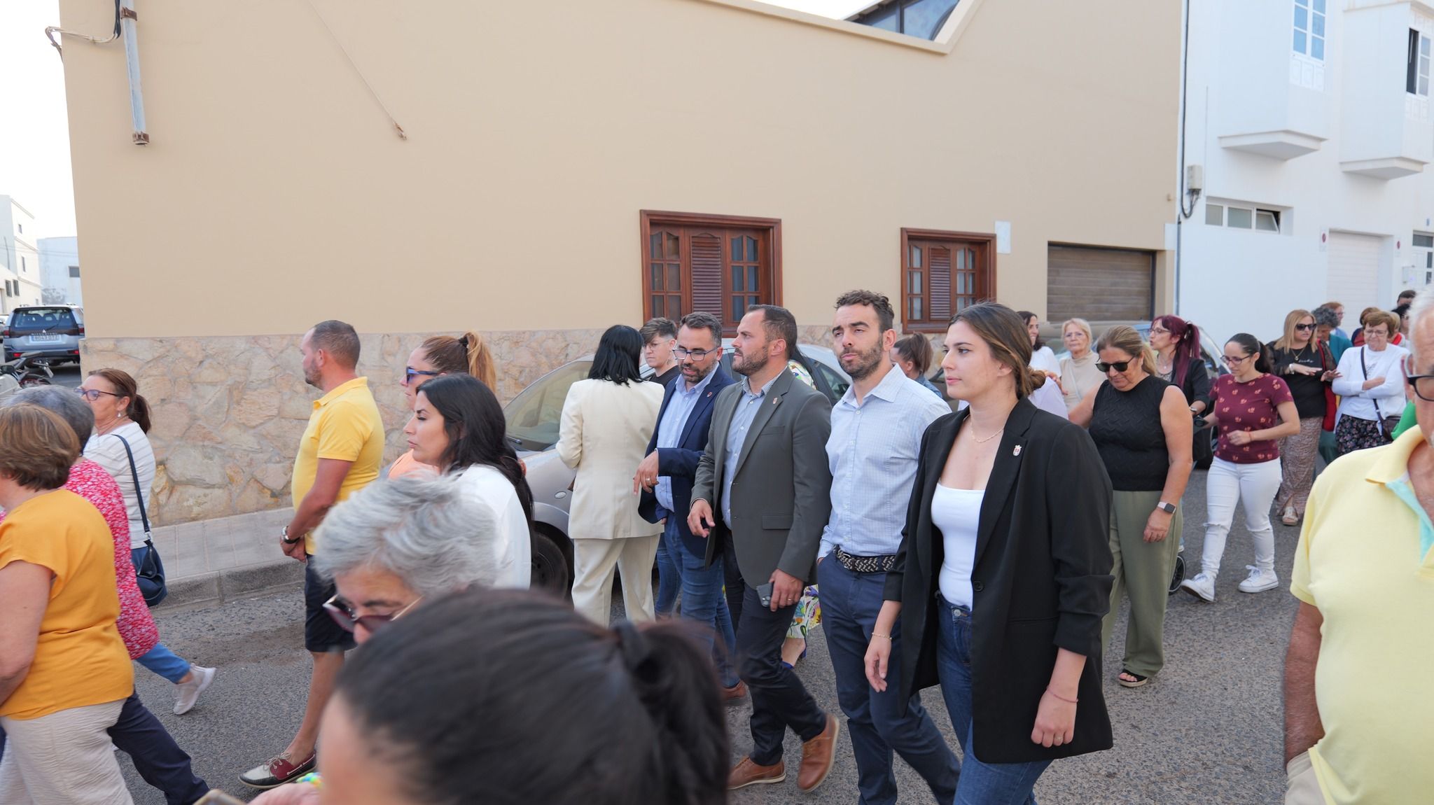 Misa y procesión en honor a las fiestas de María Auxiliadora, Argana Alta