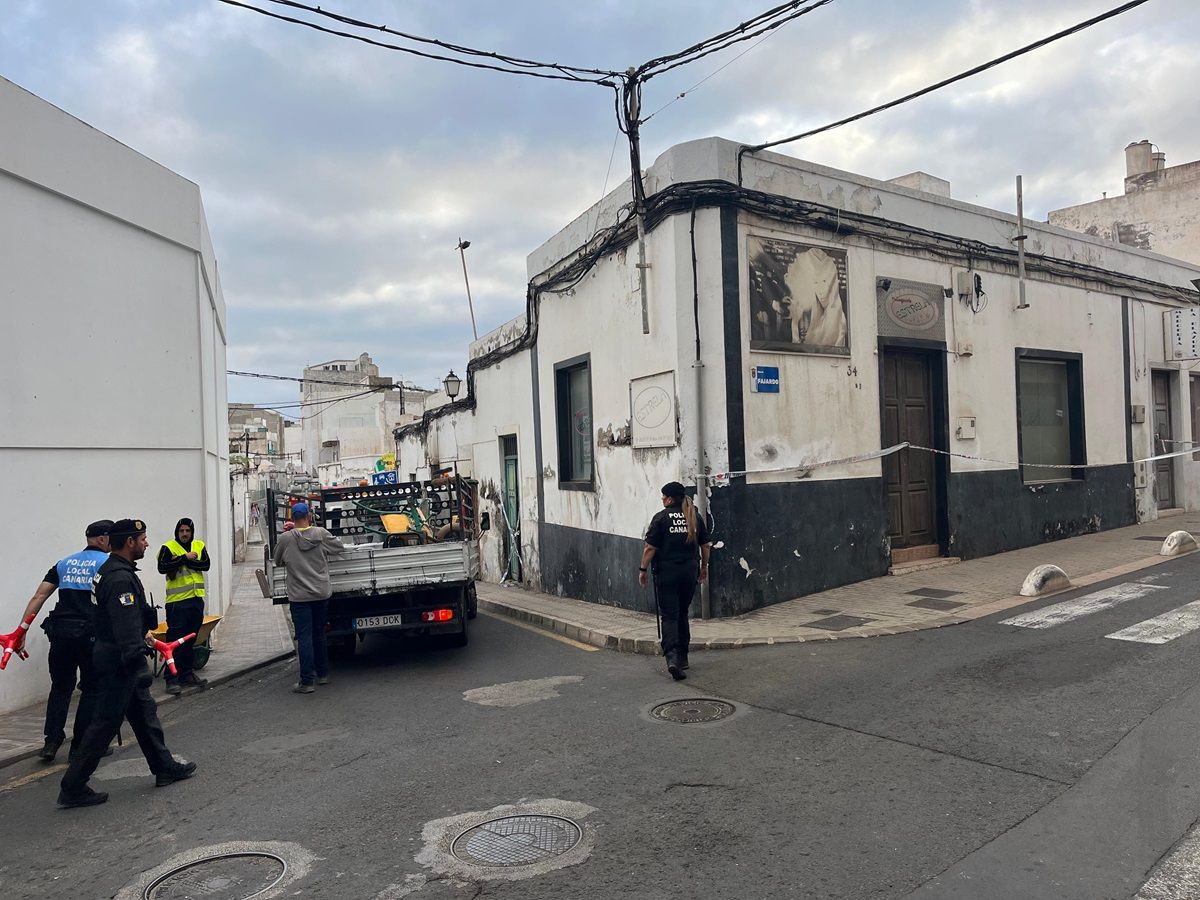 La Policía Local de Arrecife en el dispositivo policial en el centro de la ciudad