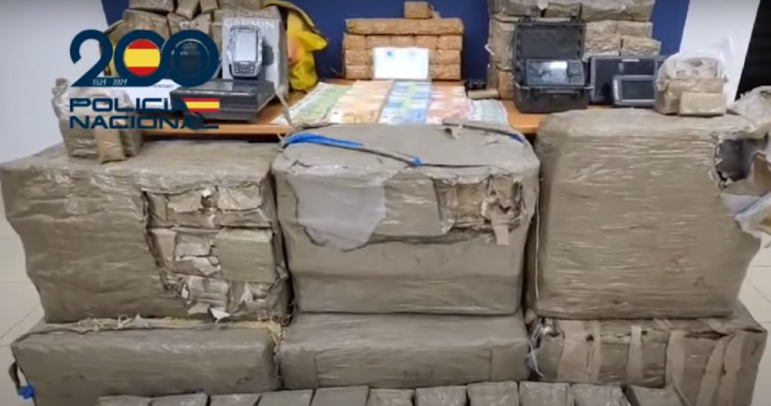 La droga incautada durante el operativo.