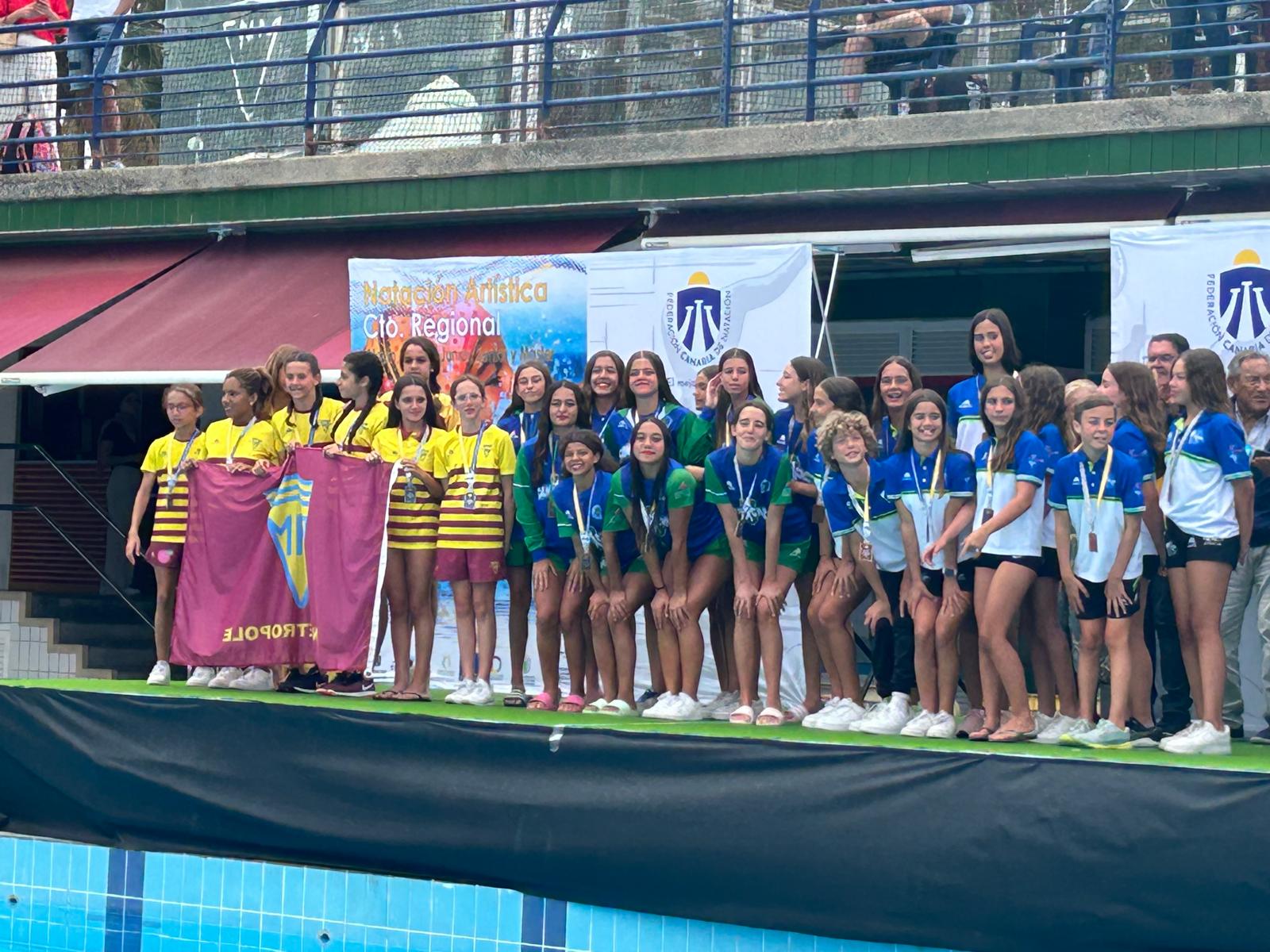 CD Pingüinos en el campeonato de Canarias de verano de natación artística CD Pingüinos en el campeonato de Canarias de verano de natación artística