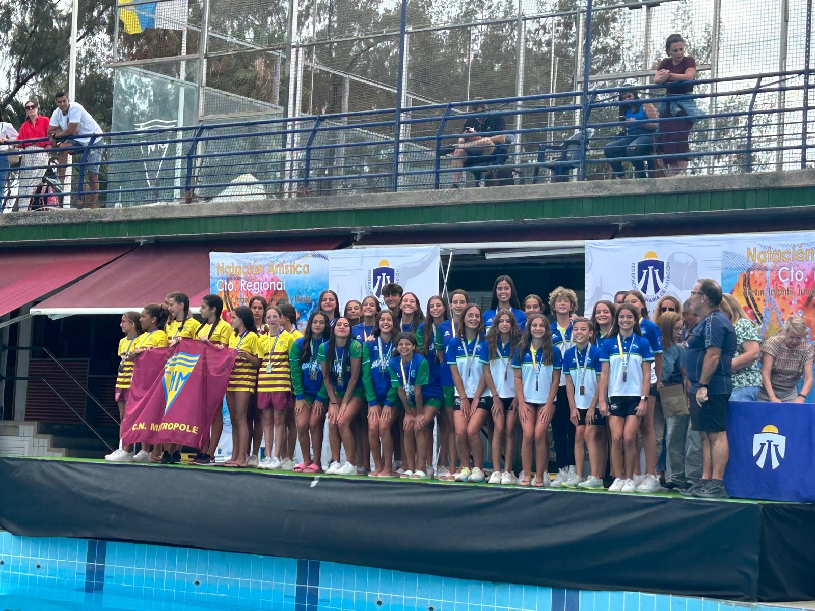 CD Pingüinos en el campeonato de Canarias de verano de natación artística CD Pingüinos en el campeonato de Canarias de verano de natación artística