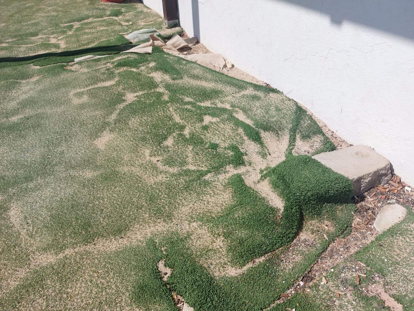 Condiciones del parque infantil de La Santa. Foto: PP. 