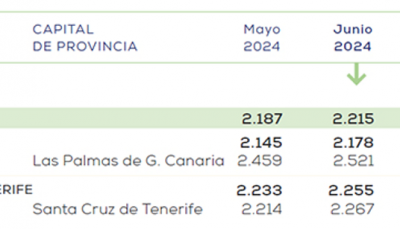 Datos sobre la evolución del precio de la vivienda en Canarias. Fuente: pisos.com Datos sobre la evolución del precio de la vivienda en Canarias. Fuente: pisos.com