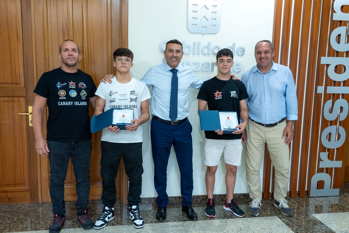 Daniel González and Saulo Hernández after the European Grappling Gi Championship