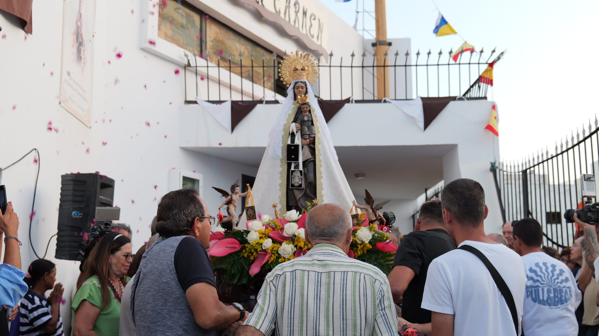 Procesión en Valterra de la Virgen del Carmen