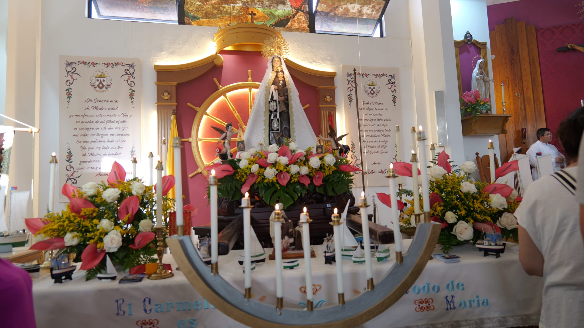 Procesión en Valterra de la Virgen del Carmen