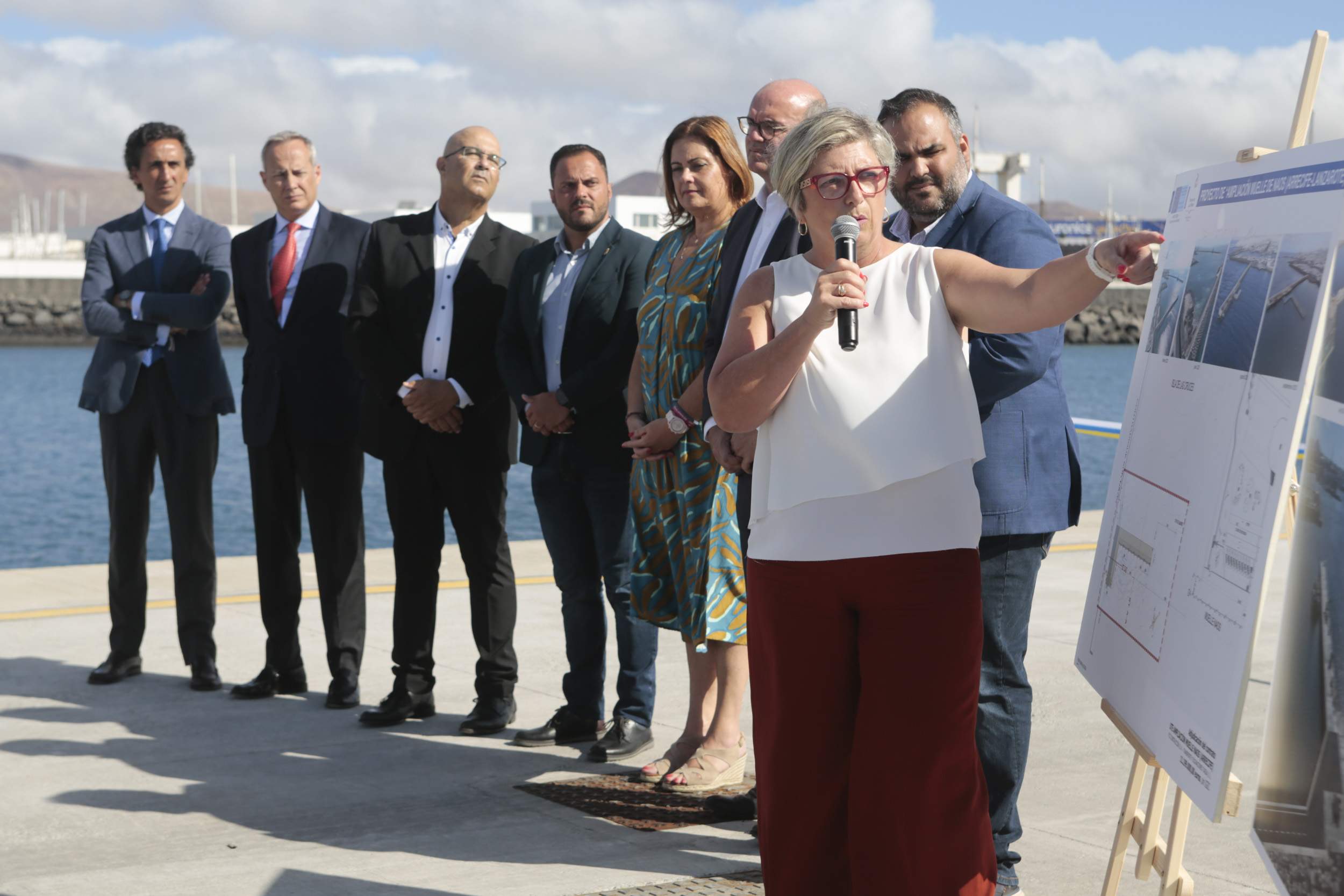 Inauguración de la ampliación del Muelle de Naos