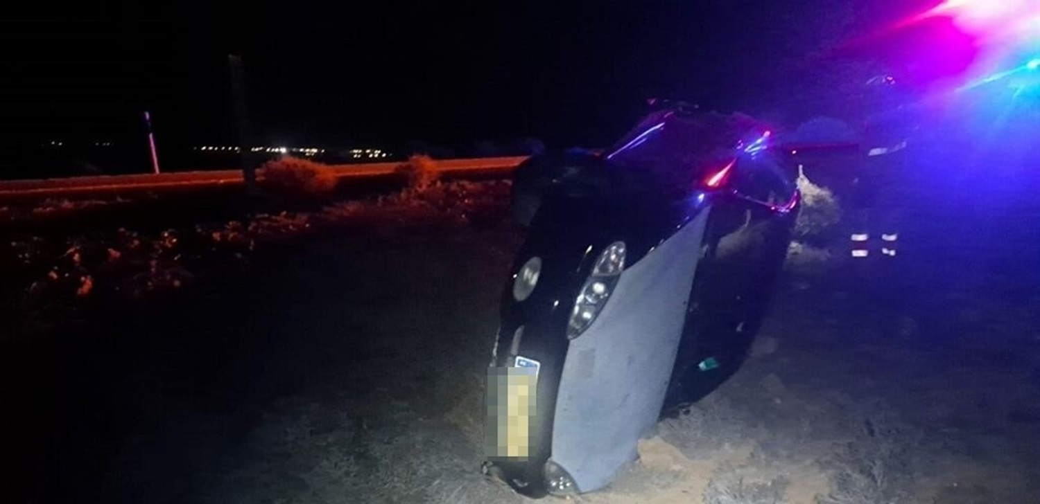 Vuelco carretera de Famara