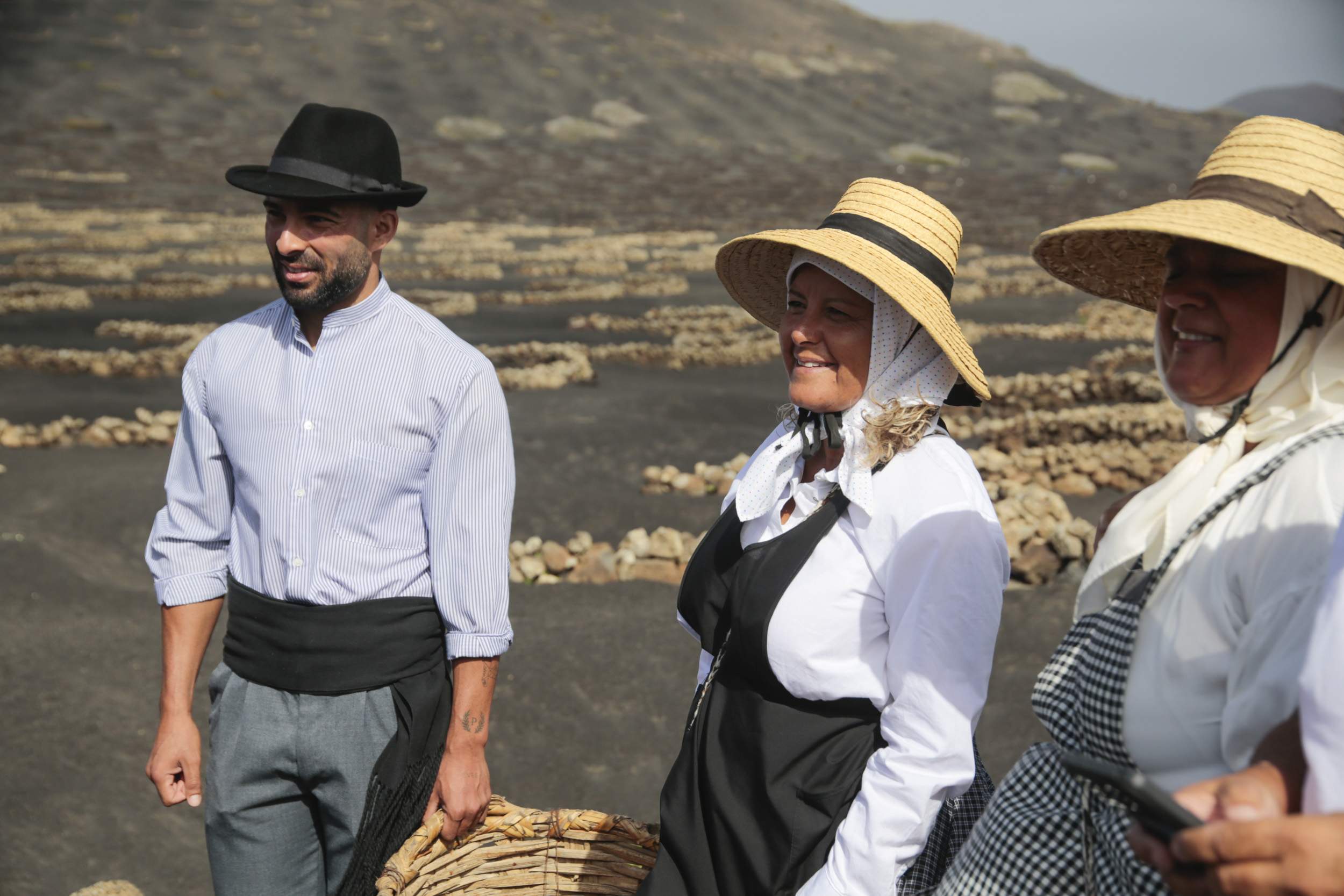  La Geria interpreta su pasado de la vendimia. Fotos: Juan Mateos.