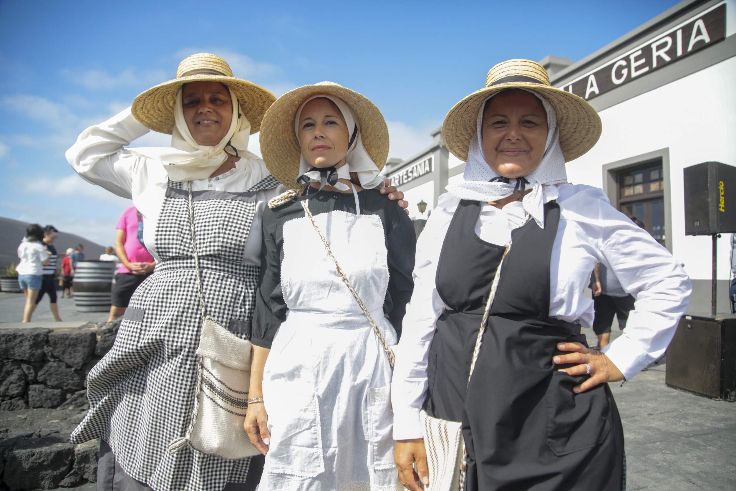  La Geria interpreta su pasado de la vendimia. Fotos: Juan Mateos.