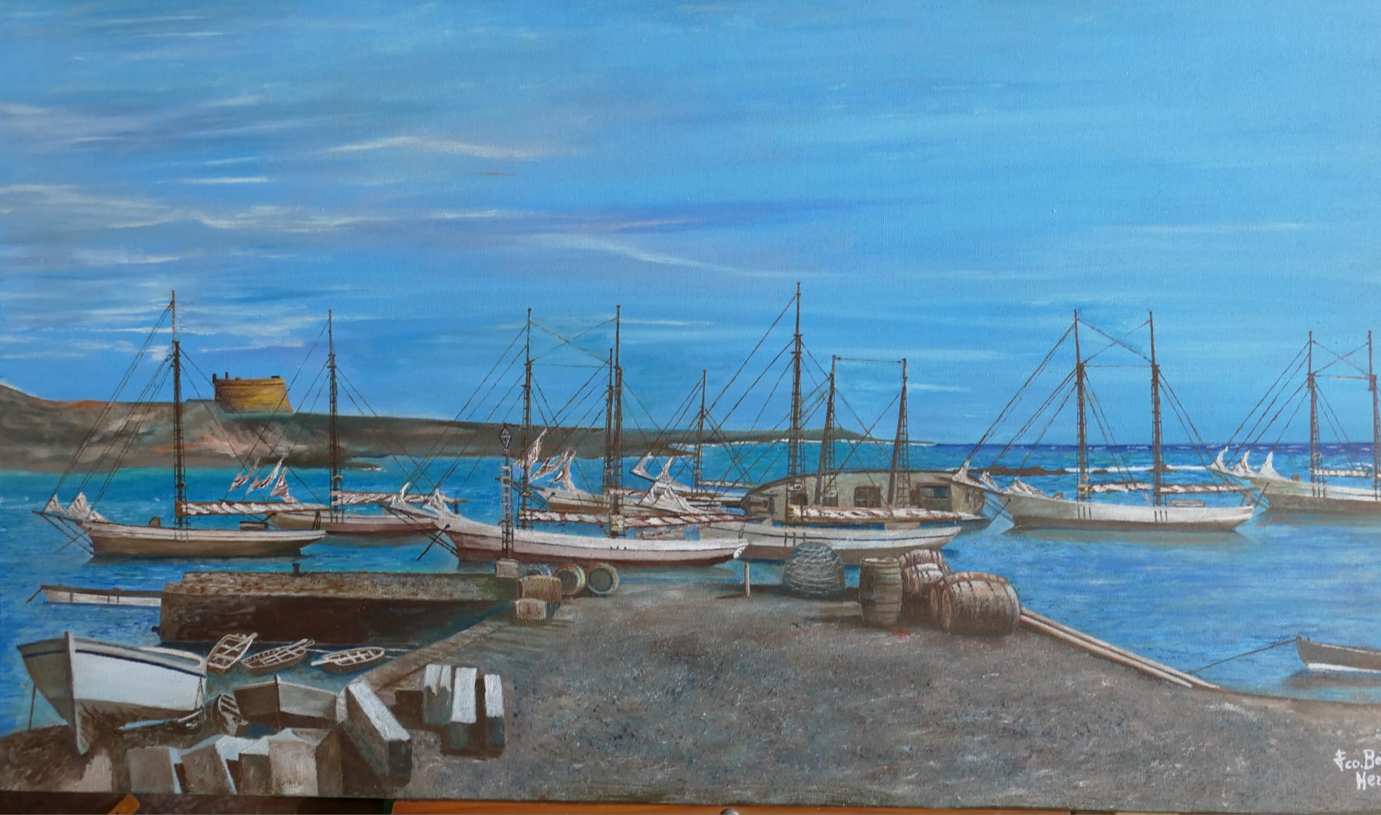 Inaugurada la exposición 'Mirando al Mar' en la Sociedad Democracia