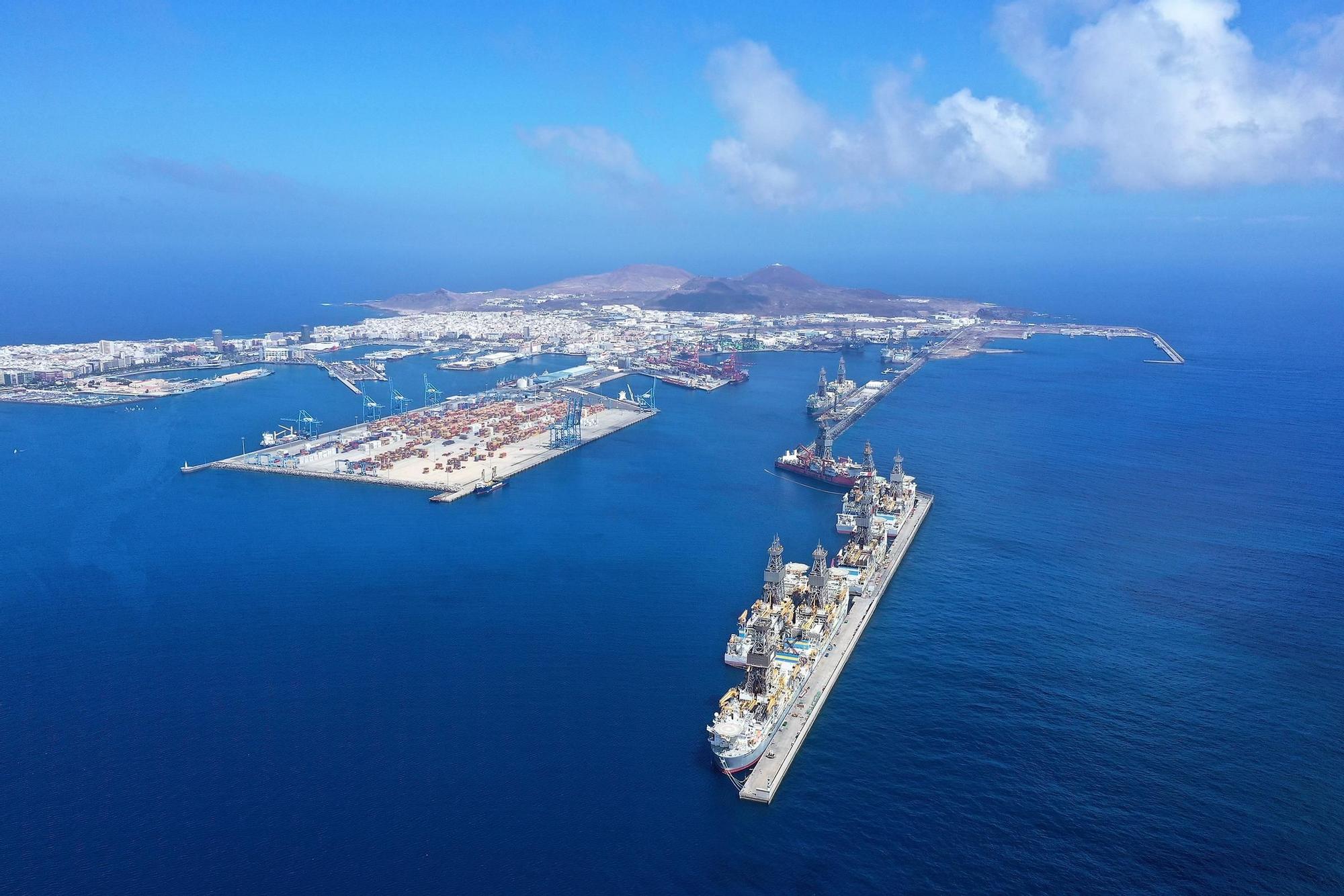 Aerial image of the Port of La Luz in Las Palmas de Gran Canaria. Photo: La Provincia.