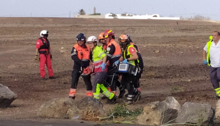 TRasladado en helicóptero al Helipuerto del Consorcio de Emergencias TRasladado en helicóptero al Helipuerto del Consorcio de Emergencias