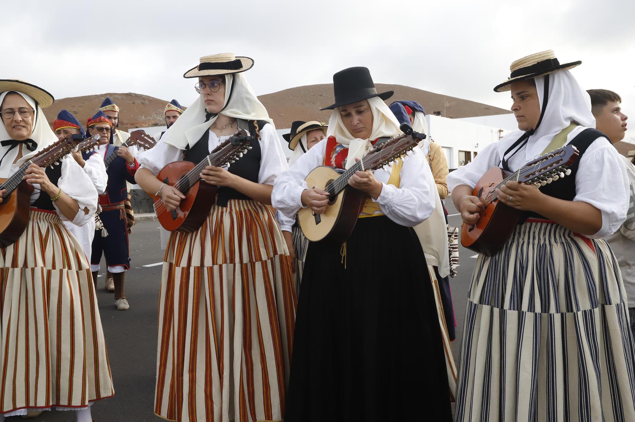 Ofrenda en la Romería de Los Dolores. 