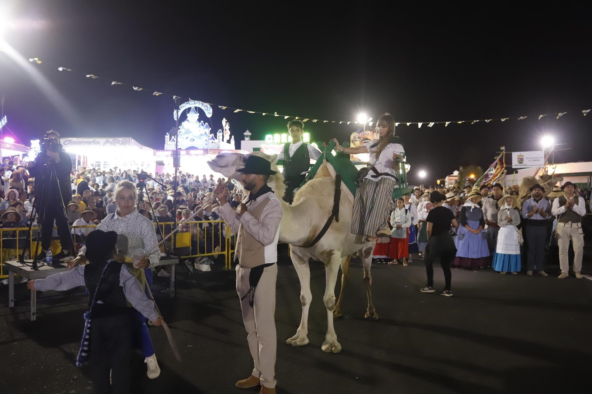 Ofrenda en la Romería de Los Dolores. 