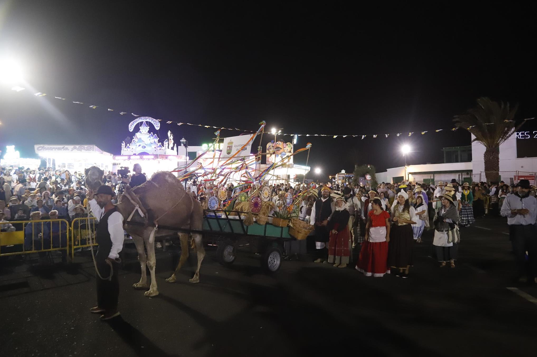 Ofrenda en la Romería de Los Dolores. 