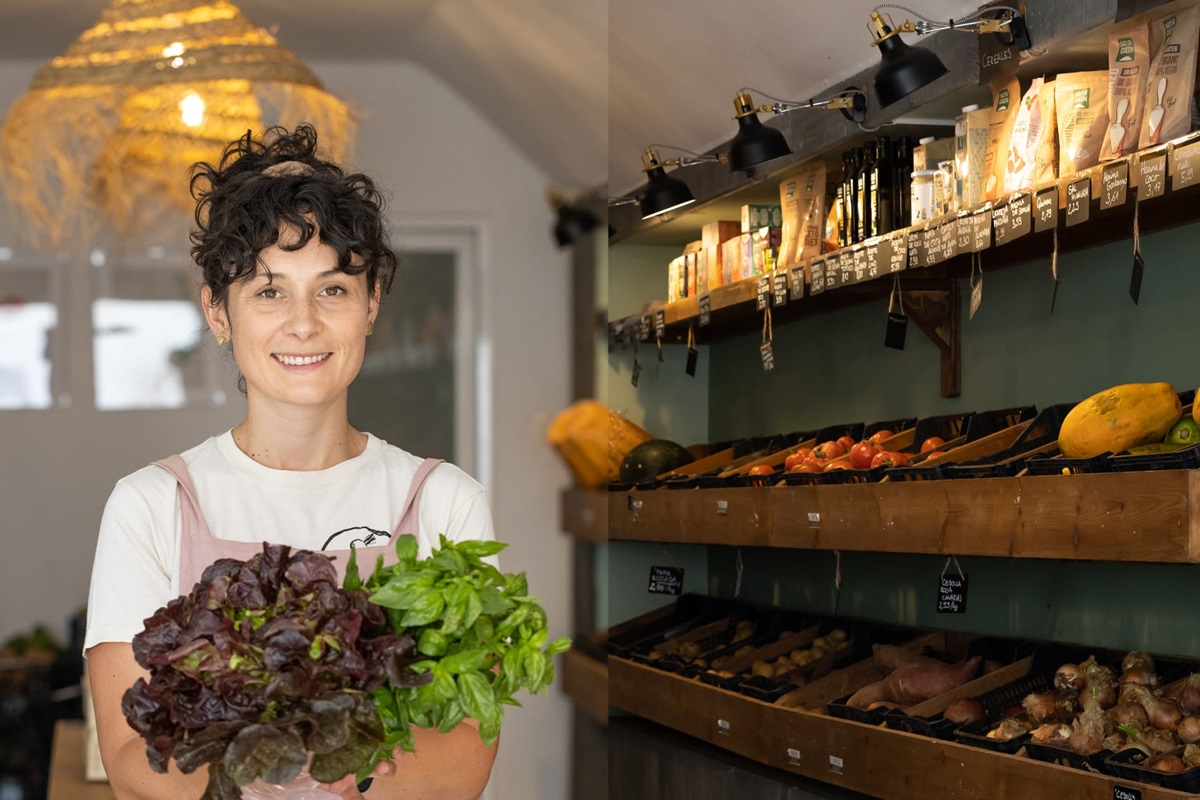 Maja Wisniewska en su negocio. Agricultura. Imagen: Guía Boca Boca Lanzarote