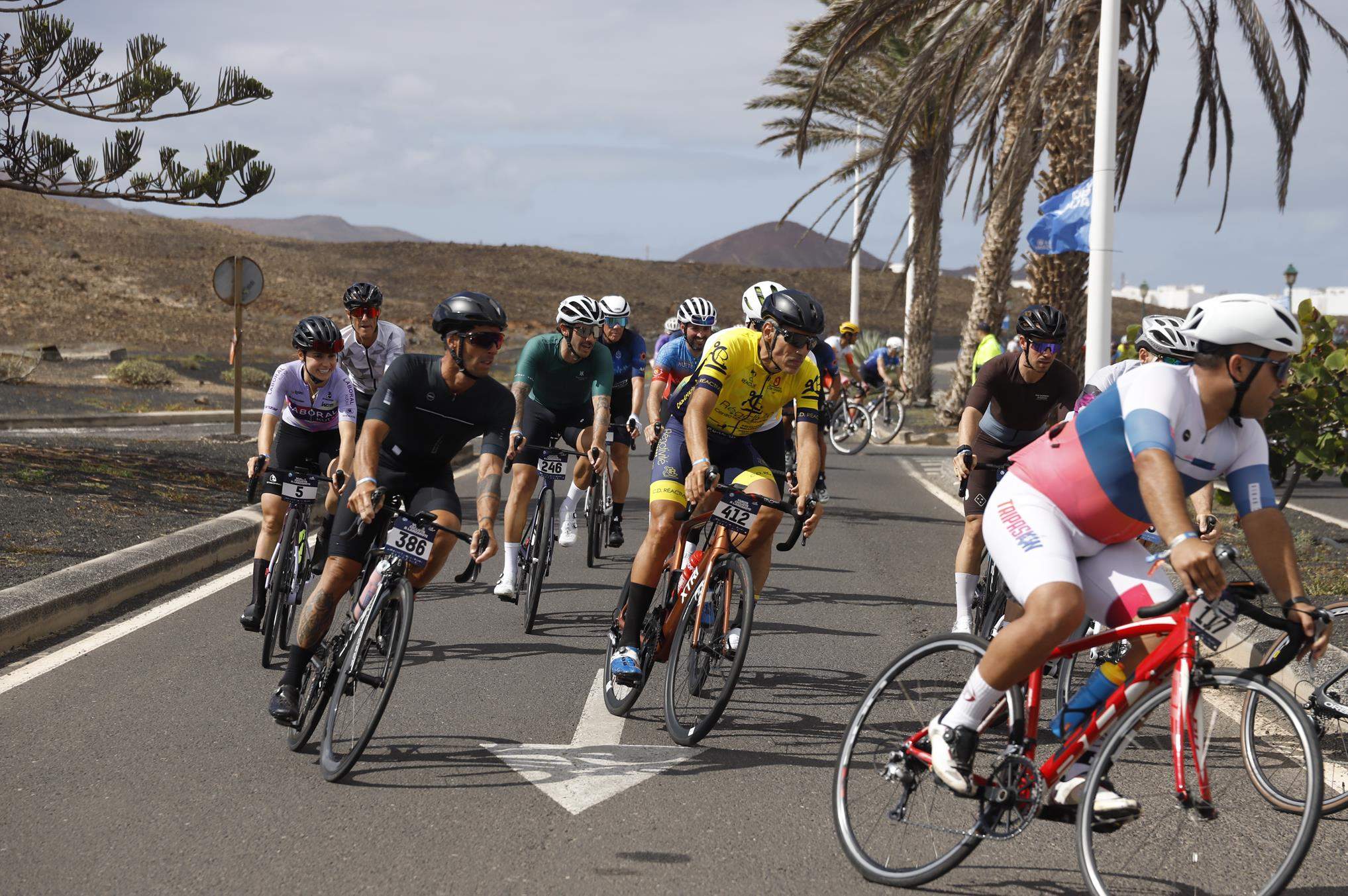 II jornada de la I Vuelta Ciclista a Lanzarote (Fotos: La Voz)