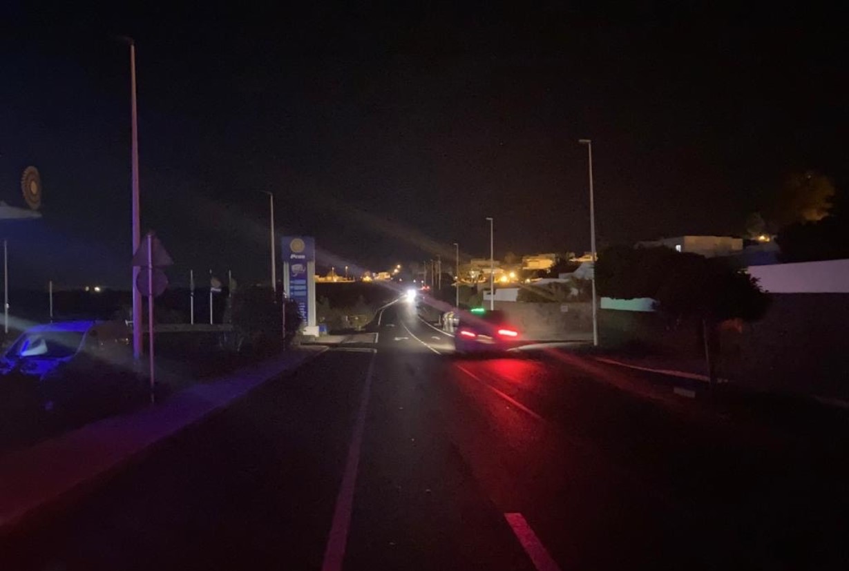 Alumbrado sin funcionar en Tías 